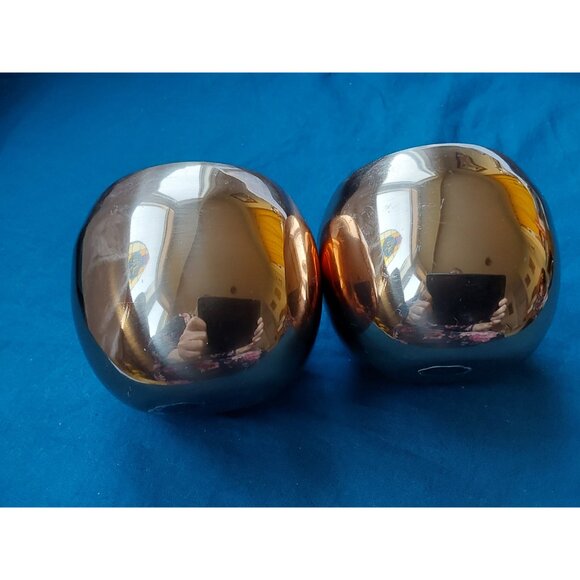 Pair copper rolypoly glasses for Moscow Mule vintage 1970s Coppercraft Guild - Picture 6 of 10